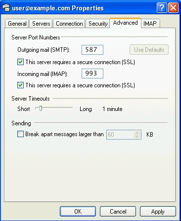 outlook advanced_imap_ssl